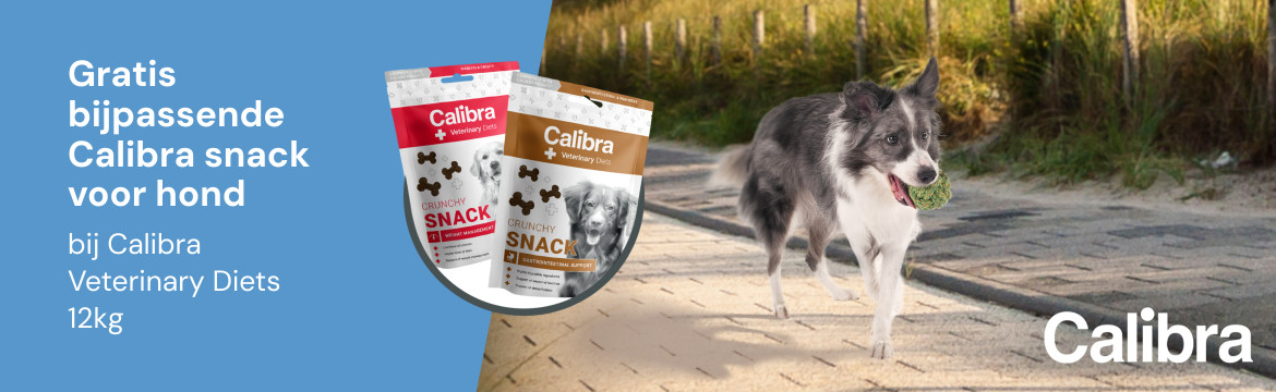 ACTIE: Gratis bijpassende snacks bij Calibra 12kg verpakkingen