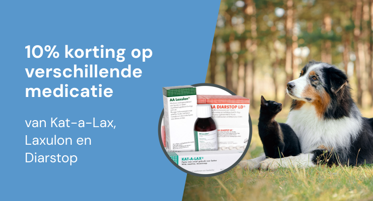 ACTIE: 10% korting op Laxulon, Diarstop en Kat-a-Lax