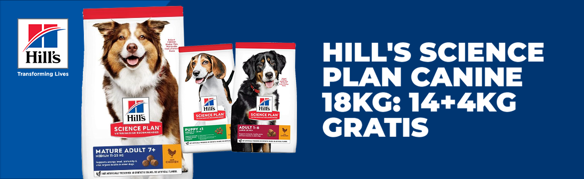 ACTIE: Hill's Science Plan hond 14+4kg gratis