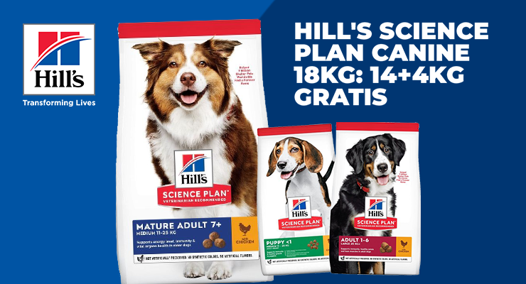 ACTIE: Hill's Science Plan hond 14+4kg gratis