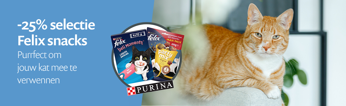 ACTIE: 25% korting op selectie Felix snacks