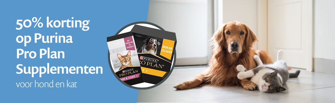 ACTIE: Purina Pro Plan supplementen met 50% korting