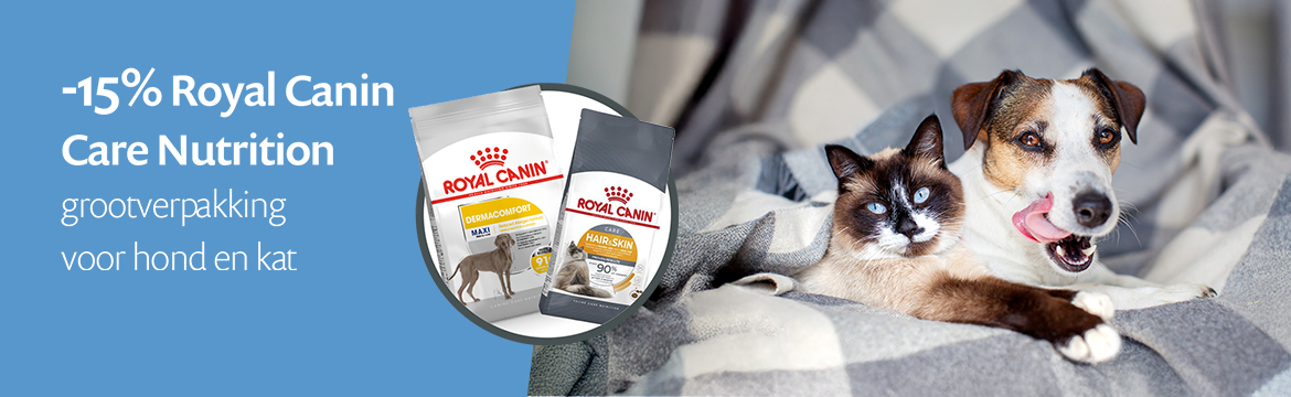 ACTIE: -15% op Royal Canin Care nutrition grootverpakking ACTIE: -15% op Royal Canin Care nutrition grootverpakking