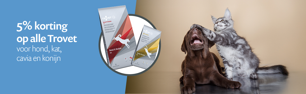 ACTIE: 5% korting op alle Trovet