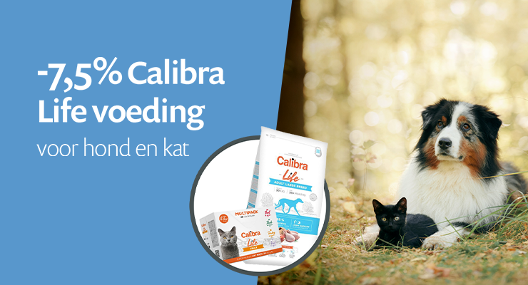 ACTIE: 7,5% korting op Calibra Life voeding ACTIE: 7,5% korting op Calibra Life voeding