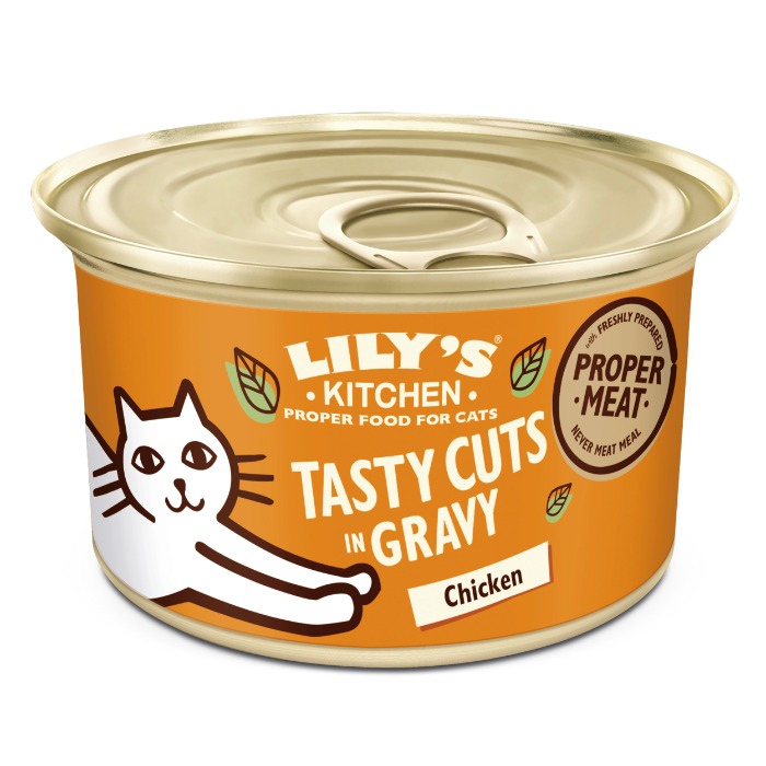 Lily&apos;s Kitchen Tasty Cuts in Saus met Kip kattenvoer nat 85 gram