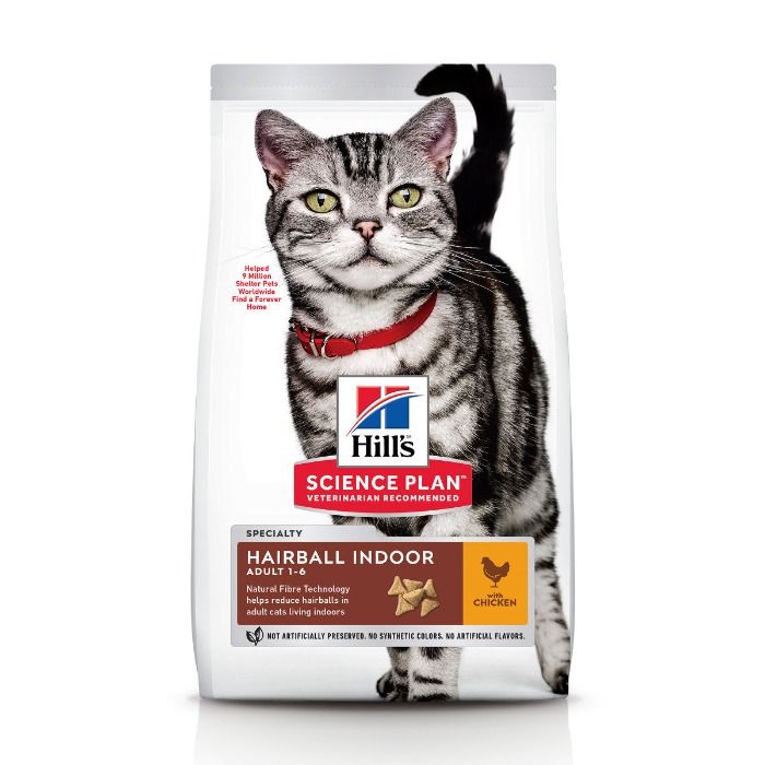 Hill&apos;s Science Plan Kat Adult Hairball Indoor Kip 1,5kg