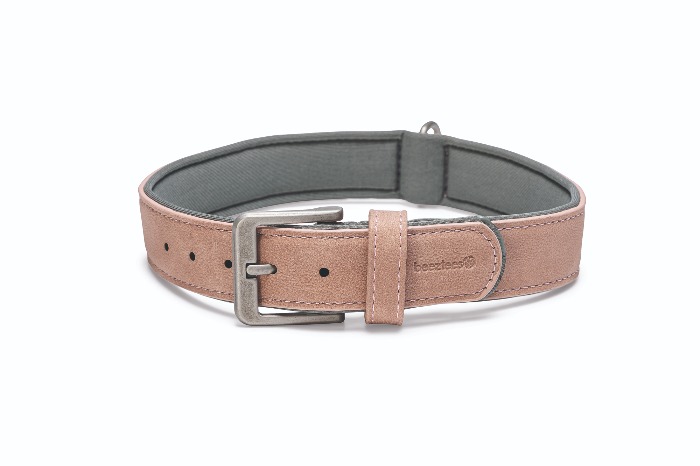 Beeztees Balacron Ax – Honden Halsband – Kunstleer – Roze – Nekomvang van-tot x breedte: 47-57 cm x 30 mm