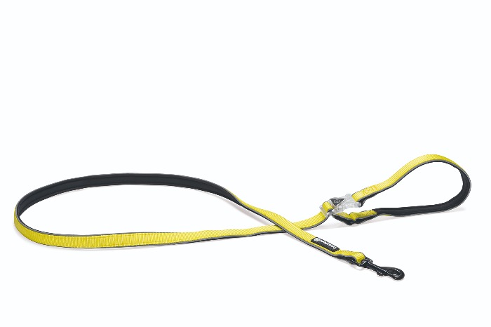 Beeztees Safety Gear Parinca Premium - Hondenriem - LED - Nylon - Geel - 150X2 cm