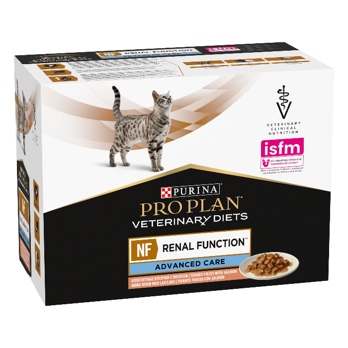 Purina Pro Plan Veterinary Diets NF Advanced Care Renal Function zalm kattenvoer 10x85g natvoer