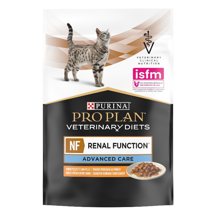 Purina Pro Plan Veterinary Diets NF Advanced Care Renal Function kip kattenvoer 10x85g natvoer