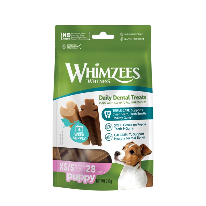 Whimzees Week Bag Puppy Kauwsnack XS - S 28 stuks