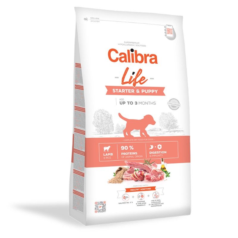Calibra Hond Life Starter & Puppy Lamb  12 kg