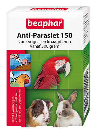 Beaphar Anti-Parasiet 150 voor vogels en knaagdieren vanaf 300 gram - 4 pip