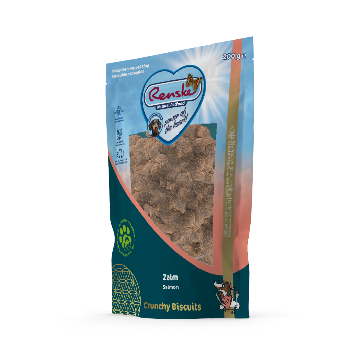 Renske Gezonde Beloning Crunchy Hondensnack Zalm 200gr