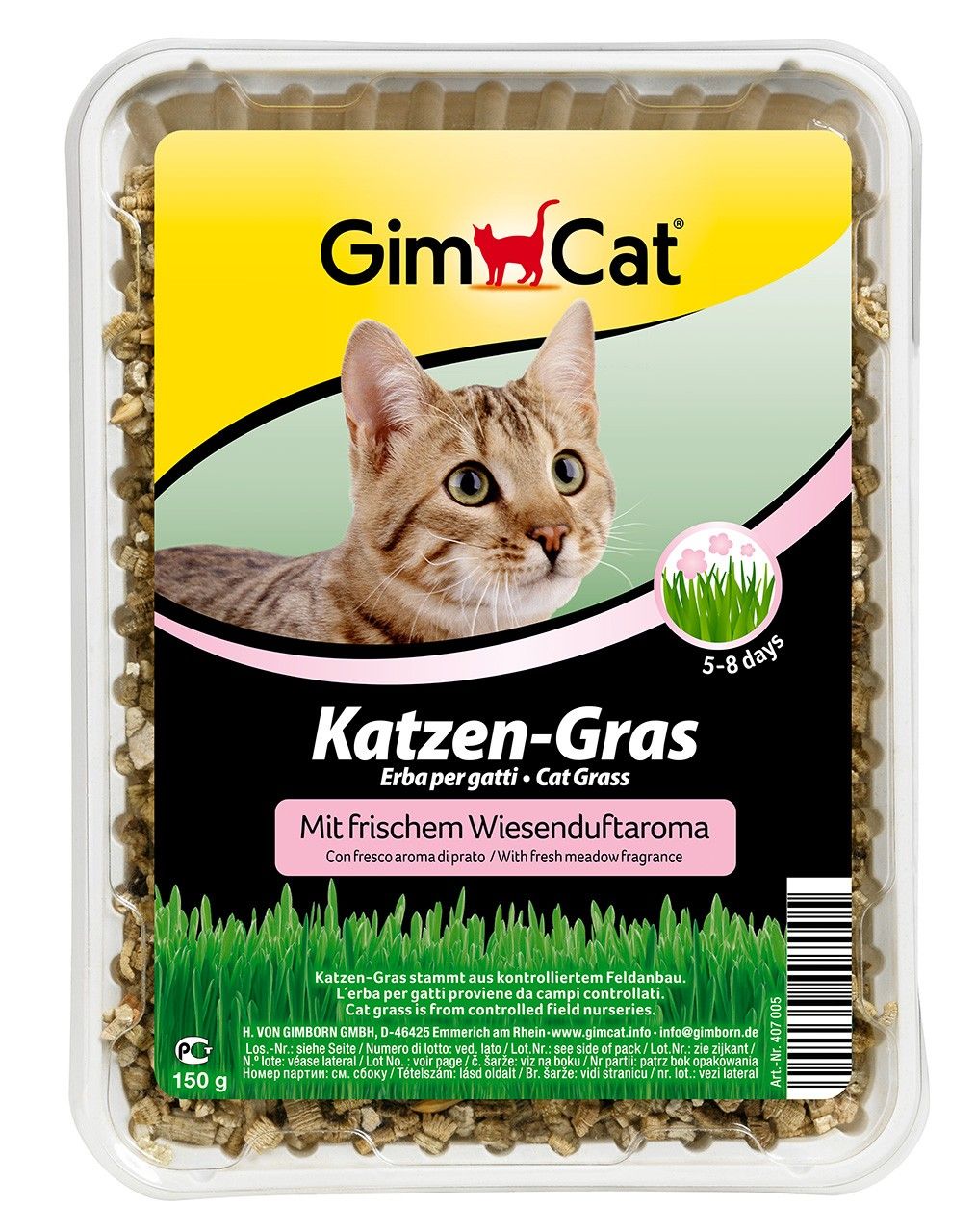 Gimcat Kattengras Weilandgeuraroma 150gr