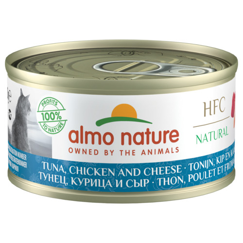Almo Nature HFC kat tonijn&kip&kaas 70gr