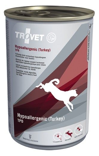 Trovet Hypoallergenic Kalkoen TPD hond natvoer 12x400gr