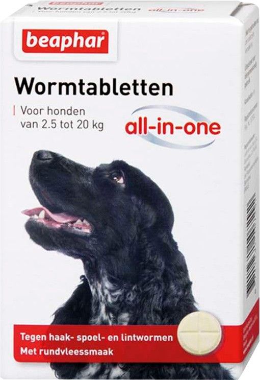 Beaphar Wormtablet All-In-One Hond S: 2,5-20kg - 2tbl