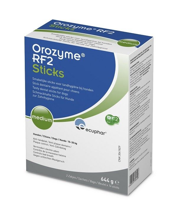 Orozyme RF2 sticks Hond Medium 2x14 st