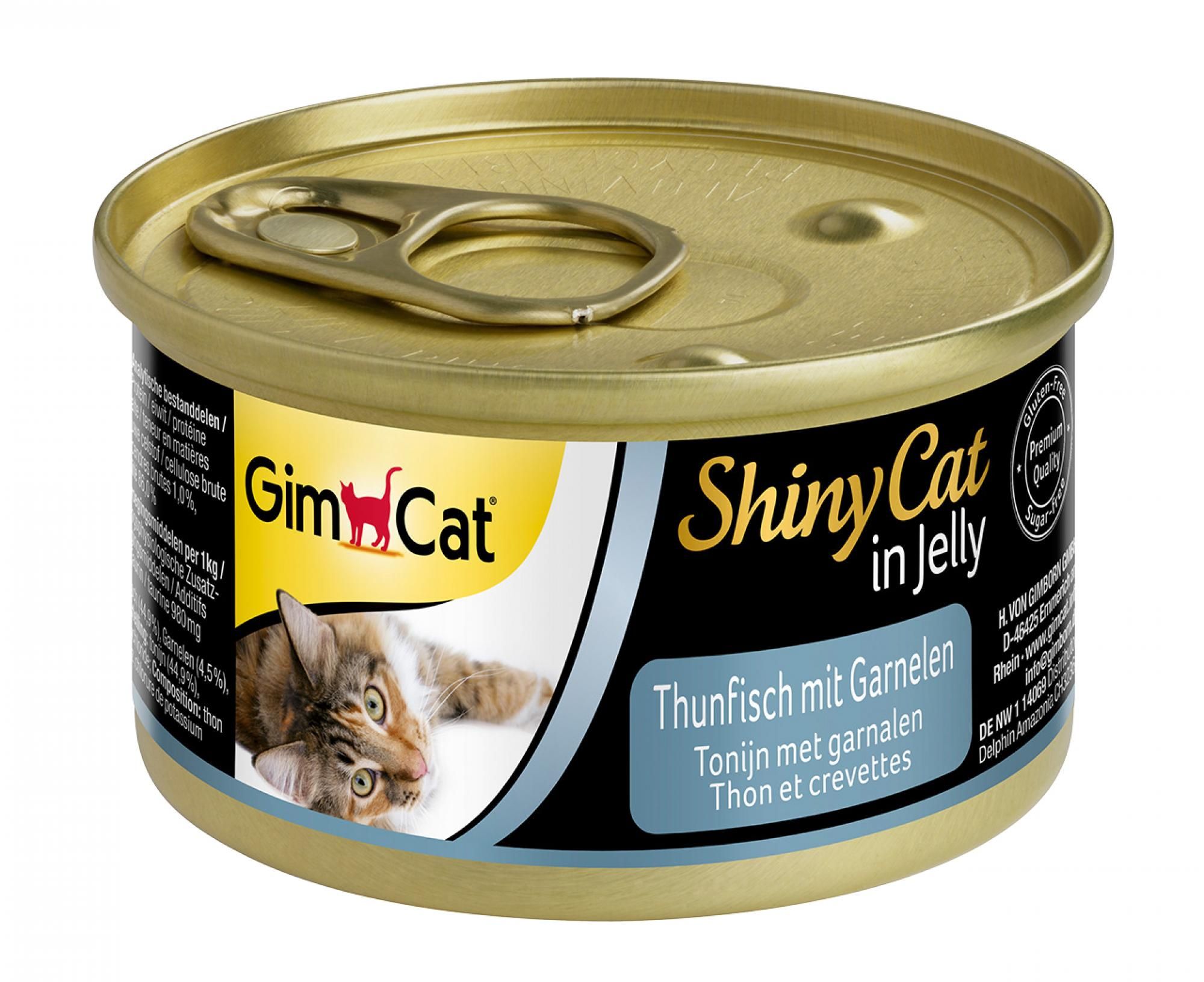 Gimcat Shinycat Tonijn&Garnalen 70gr