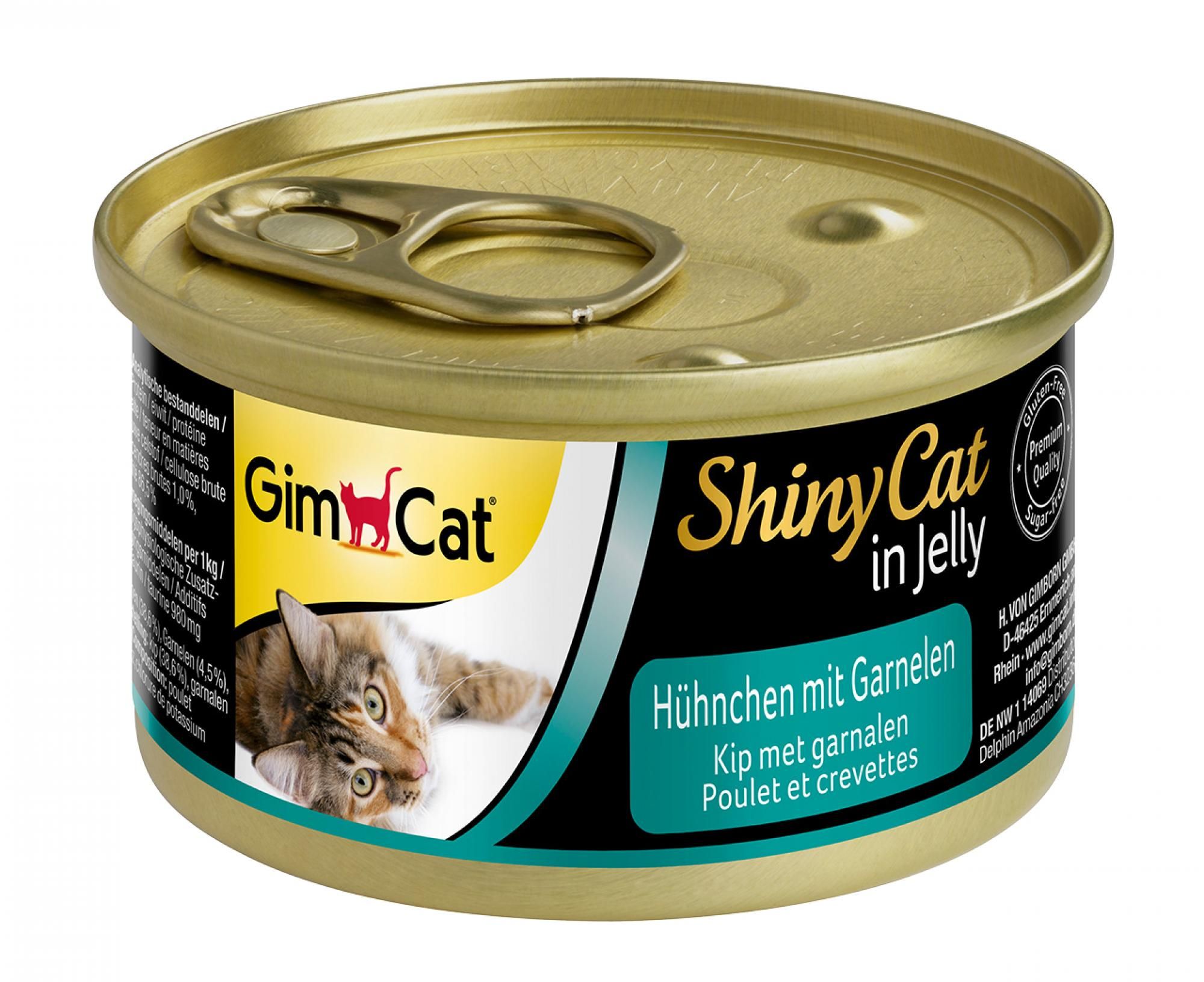 Gimcat Shinycat Kip&Garnalen 70gr