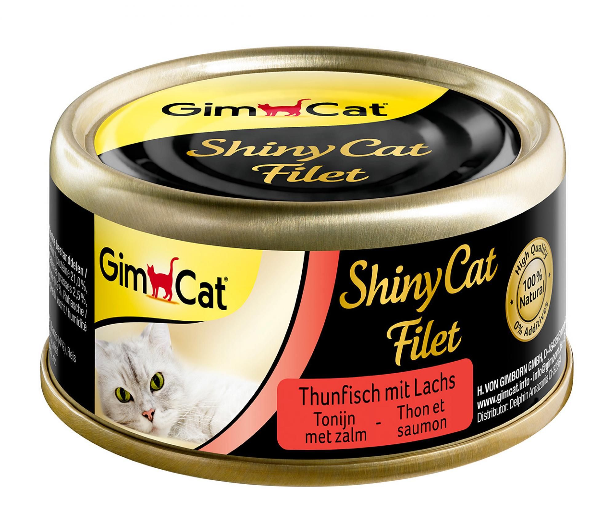Gimcat Shinycat Filet Tonijn&Zalm 70gr