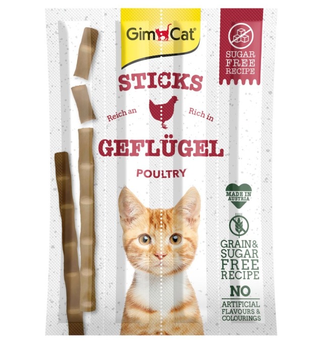 Gimcat Sticks Gevogelte - 4 stuks