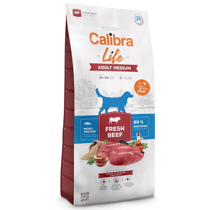 Calibra Life Dog Adult Medium Breed Fresh Beef 2,5 kg