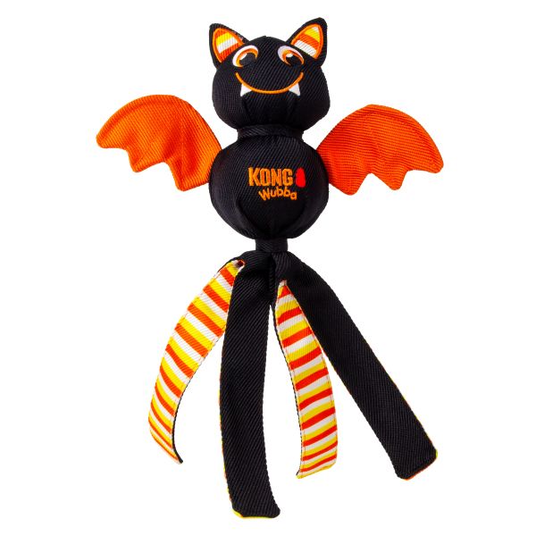 Kong Wubba Halloween Vleermuis hondenspeelgoed afbeelding