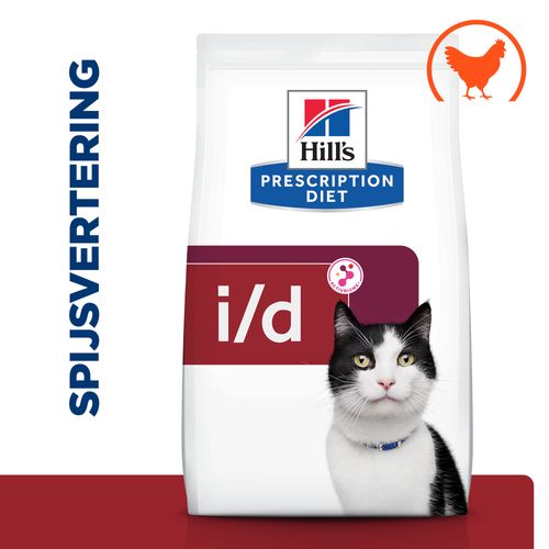in de buurt Luchtpost dictator Hill's Prescription Diet i/d Digestive Care kattenvoer met Kip 1.5kg zak