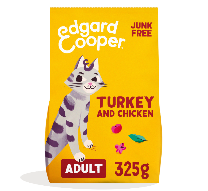 Edgard & Cooper Kattenvoer Adult Kalkoen - Kip 325 gr