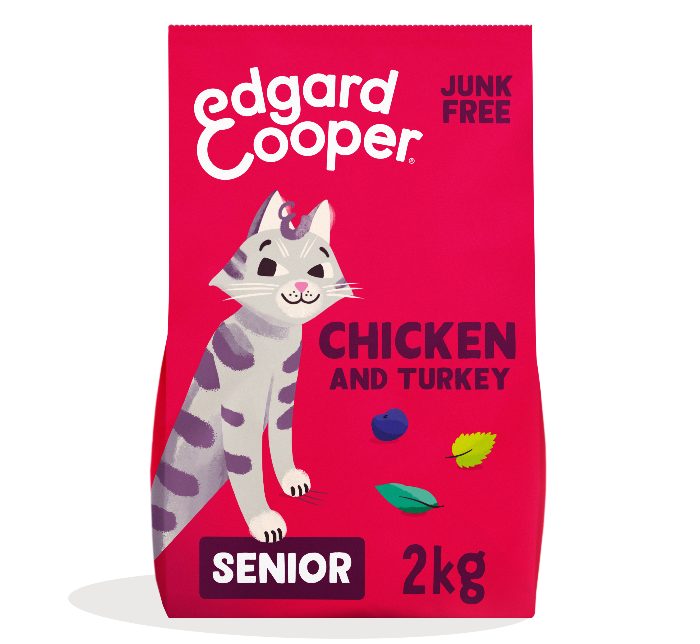 Edgard & Cooper Kattenvoer Senior Kip - Kalkoen 2 kg