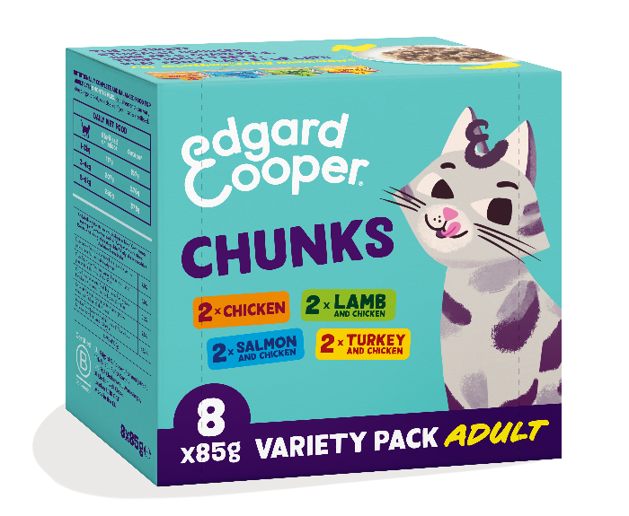 Edgard & Cooper Kattenvoer Adult Multipack 8 x 85 gr