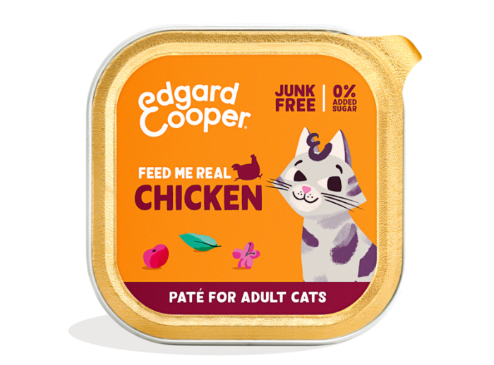 Edgard & Cooper: Free-run chicken paté for adult cats 16 x 85g