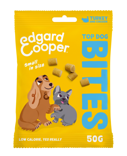 Edgard & Cooper Bites Small Kalkoen&Kip hondensnacks 50 gram