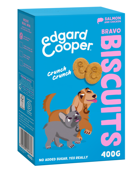 Edgard & Cooper Bravo Biscuits Zalm&Kip hond 400 gram