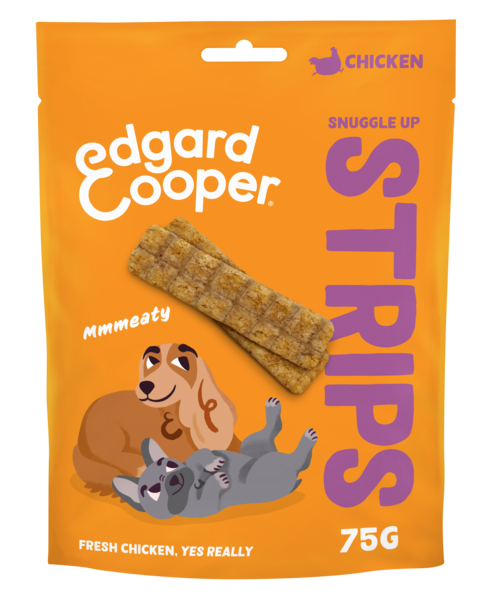 Edgard & Cooper Strips Kip hondensnacks 75 gram