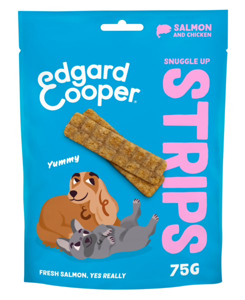 Edgard & Cooper Strips Zalm&Kip hondensnacks 75 gram
