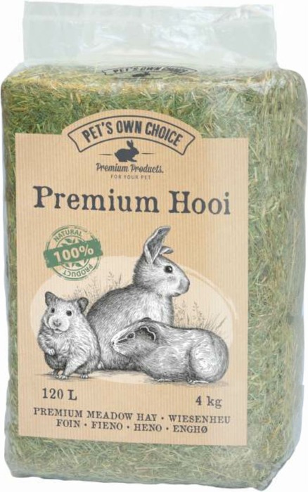 Pet&apos;s Own Choice Premium hooi 4 kg