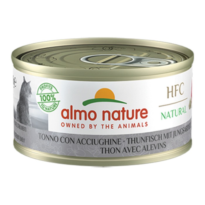 Almo Nature HFC kat tonijn&jonge ansjovis 70gr