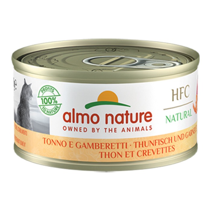 Almo Nature HFC kat tonijn&garnaal 70gr