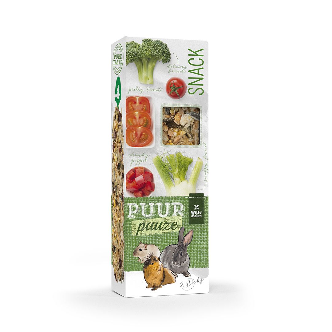 Puur pauze sticks brocolli & tomaat 110gr