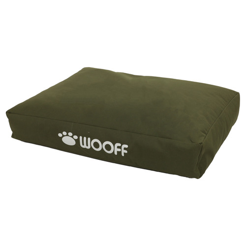 Wooff All Weather Matras ortho Olijfgroen Medium hondenkussen 75x55x15 cm