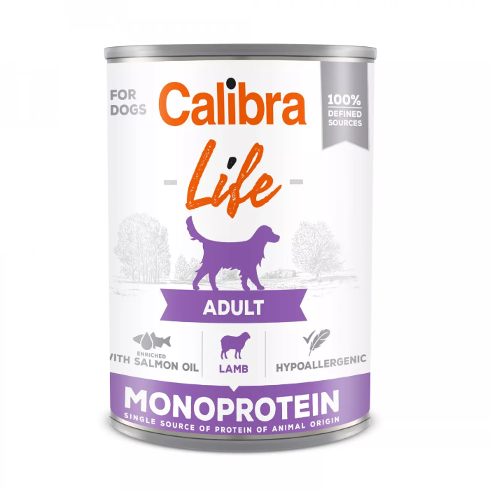 Calibra Life Dog Adult Monoprotein Lam natvoer hond 400 gram