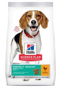 Hill's Science Plan Hond Adult Perfect Weight Medium Kip 12kg