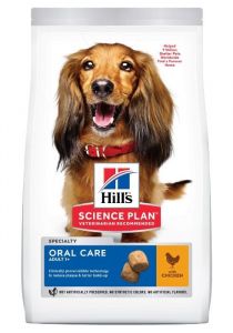 Hill's Science Plan Hond Adult Oral Care Medium Kip 12kg