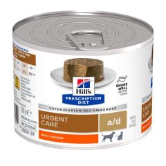 Hill's Prescription Diet A/D Urgent Care hond & kat natvoer kip 200gr