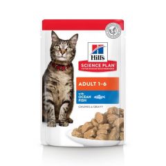 Hill's Science Plan Kat Natvoer Adult Zeevis 12x85g