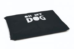 Beeztees Oh My Dog hondenkussen zwart 100x70cm hond